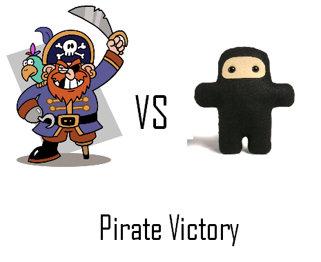Pirate Victory. But only because the Ninja is a plush.